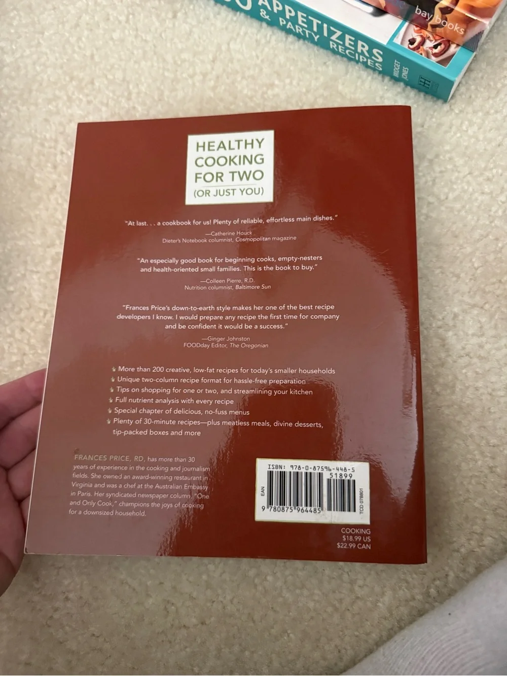 Healthy Cooking for Two (Or Just You) by Frances Price - Green Cover